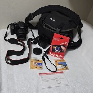 Canon EOS Rebel T2i DSLR Camera 18-55mm Lens Bundle